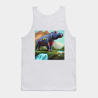 funny hippo Tank Top